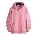 Zipper pink blue label