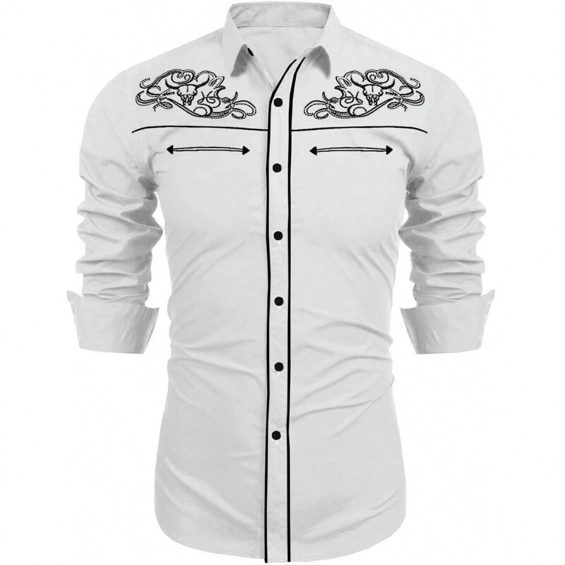 Cross-Border American Retro Long-Sleeved Shirt, Slim Fit Lapel, Four-Way Stretch Print, No-Iron, Anti-Wrinkle, Business Casual Shirt for Men Cross-Border American Retro Long-Sleeved Shirt, Slim Fit Lapel, Four-Way Stretch Print, No-Iron, Anti-Wrinkle, Business Casual Shirt for Men