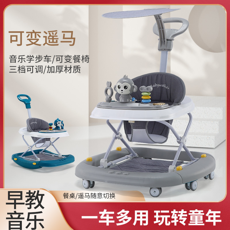 Caminillo para bebés con piernas anti-o, carro multifuncional anti-side, carro para bebés que se pueden sentar y empujar para conducir