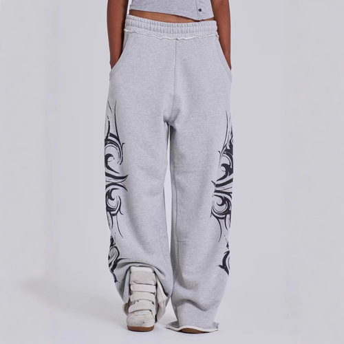 Vintage American Streetwear Jaded London Trend Print Loose Wide Leg Straight Leg Casual Sweatpants