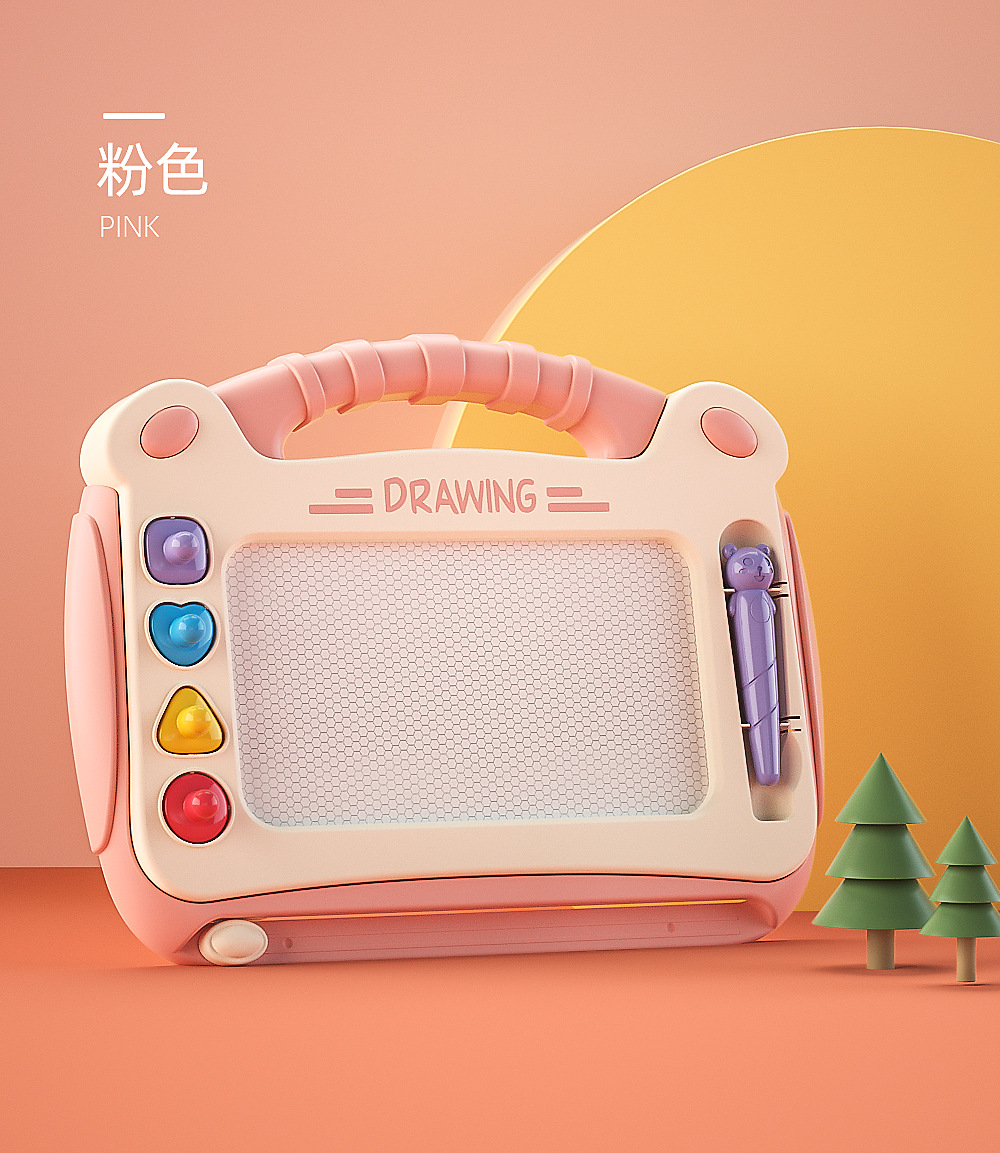 Pata de escritorio para niños con junta de dibujo de sello tablero de escritura magnético soporte infantil hogar multi-funcional graffiti juguete