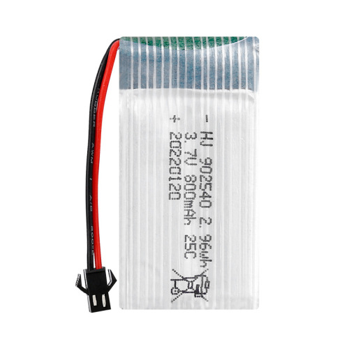 3.7V 800mAh lithium battery 25C high rate X5C X5SW drone accessories 902540 model aircraft battery