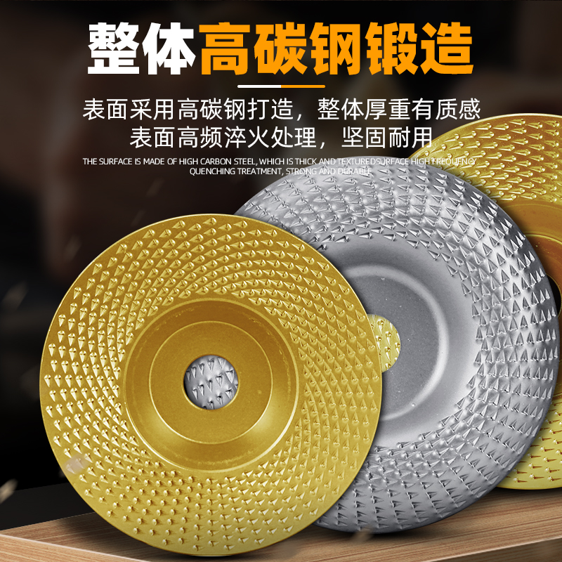 Molino de ángulo rueda de pulido carpintería moldeo placa de púas madera tablero de té placa adhesiva recorte arco pulido herramienta de cuchillo