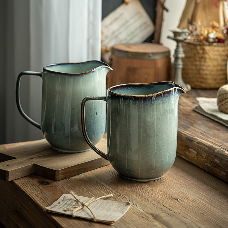 Sensor de alta calidad cerámica doméstica hervidor de agua fría decoración de sala de estar decorativa retro flor creativa para el hogar jarrón