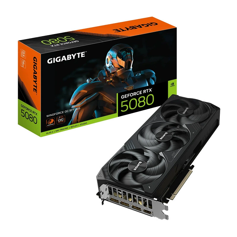 风魔 GeForce RTX 5080 WindForce OC 16GDLSS4 e-sports game AI графическая карта