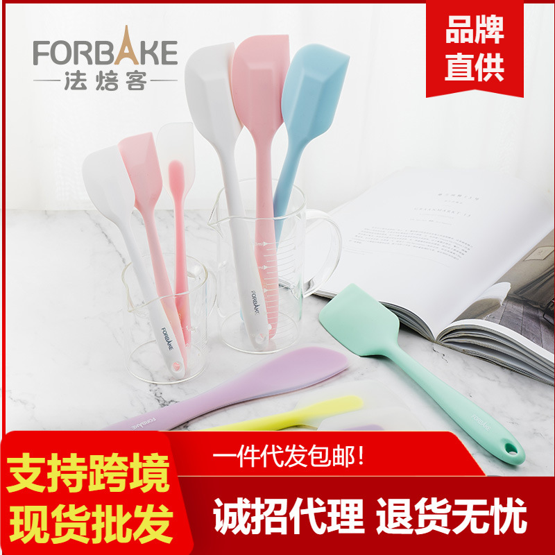 Baking Tools Integrated All-in-One Silicone Scraper Cake Cream Mixing Knife High Temperature Resistant Scraper