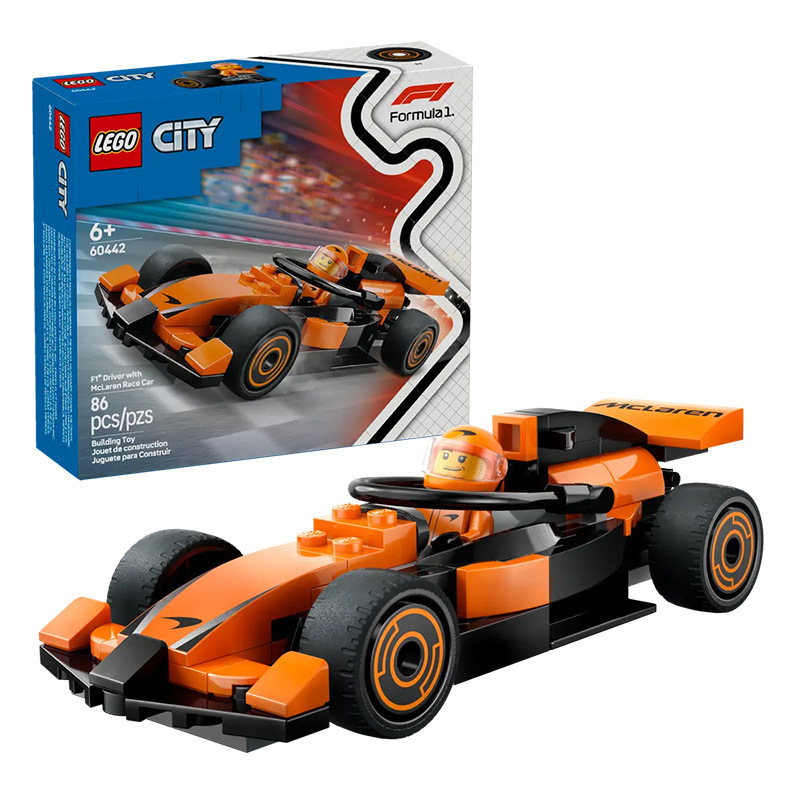 LEGO 60442 City Series F1 Racer and McLaren Racing Kids Building Blocks New Toys