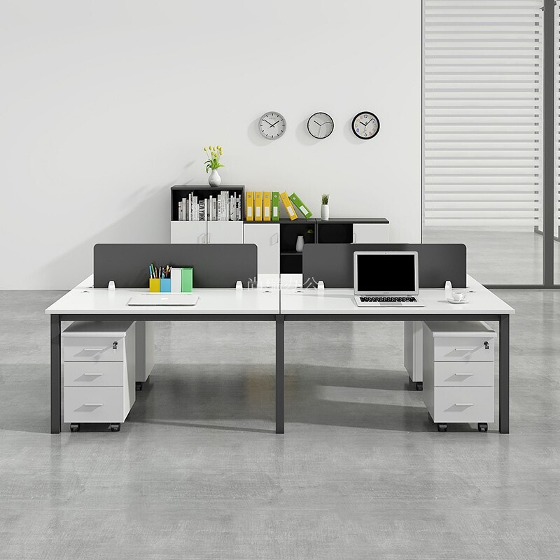 Steel frame furniture office desk for Xi'an employees, individual workstations, multi-person combination office desks, multi-computer office desks, partitioned desks