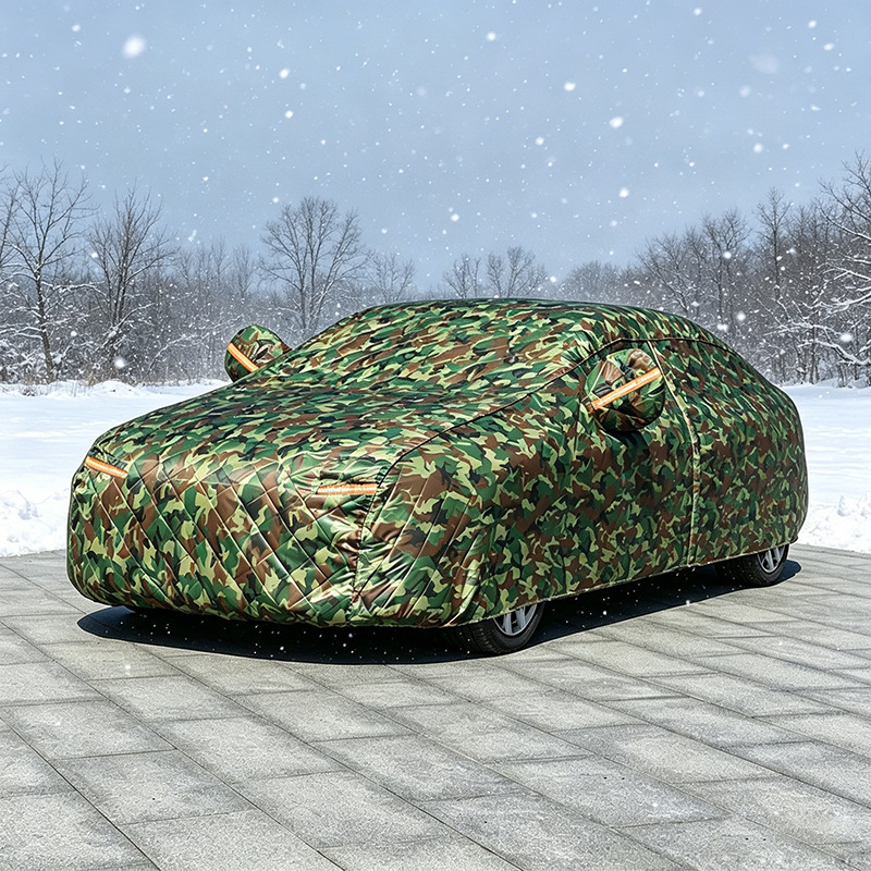 Car cover made of thickened Oxford cloth, dustproof, snowproof, frostproof, and hailproof, specifically designed for sedans