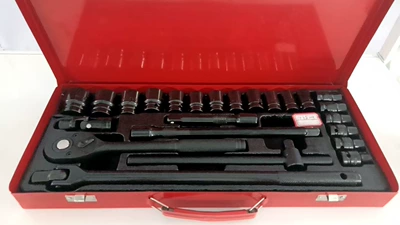 Mühərrik tənzimləmə alətləri ratchet wrench set, red iron - electrophoresis-iron-box-24-piece-set-f-rod