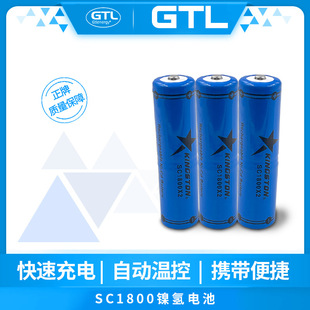 廠家批發GTLSC1800鎳氫電池適用於強光手電筒1800mAh2.4V充電電池