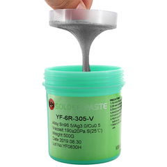 CloudPharm Silver High-Temperature Lead-Free Environmentally Friendly SMT Patch QFN Solder Paste Manufacturer Sn96.5Ag3Cu0.5