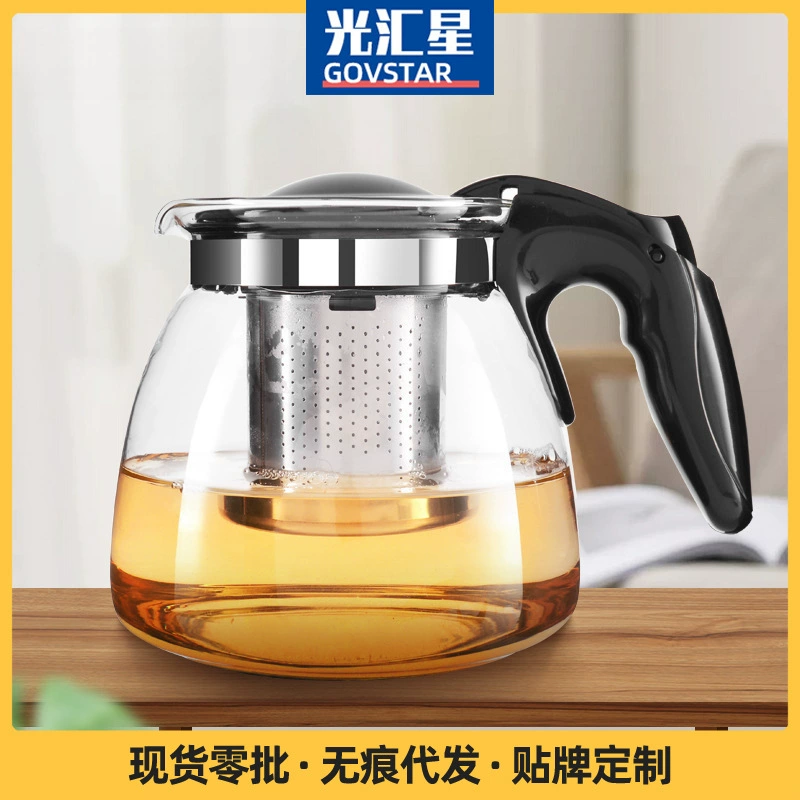 Glass teapot, filter, flavored tea, increased thickness
