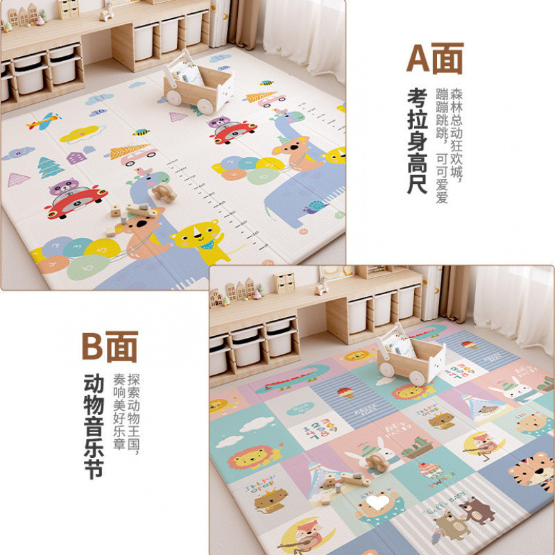赤ちゃんの爬虫類マットは、赤ちゃんの家庭用の爬虫類マットを厚くして、無味の子供の泡のマットを折り畳む|undefined