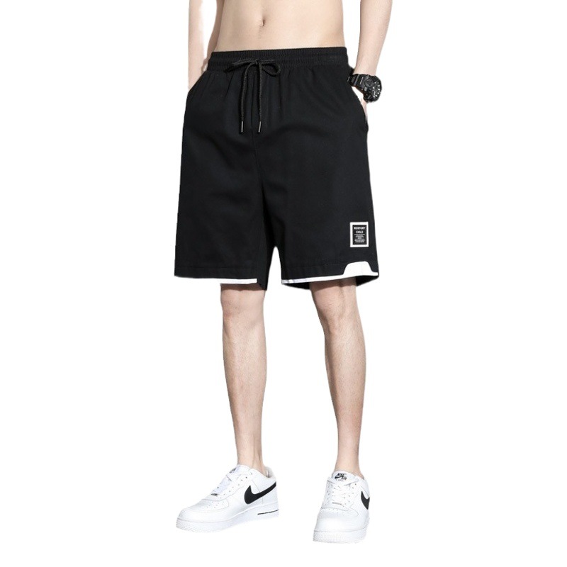 キャメル HJCAMEL ショーツメンズ夏 2025 新しい純粋な綿プラス脂肪大きいサイズスポーツカジュアルアイスシルク 5 分パンツ