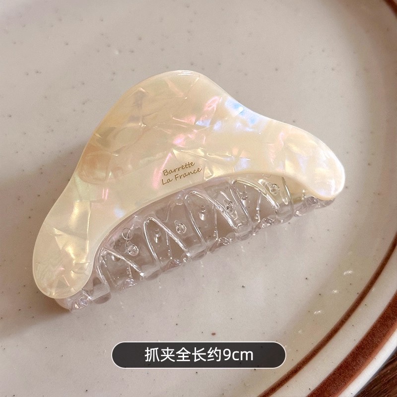 韩系醋酸人鱼姬发夹女后脑勺盘发抓夹高质量鲨鱼夹子优雅发卡发饰|undefined