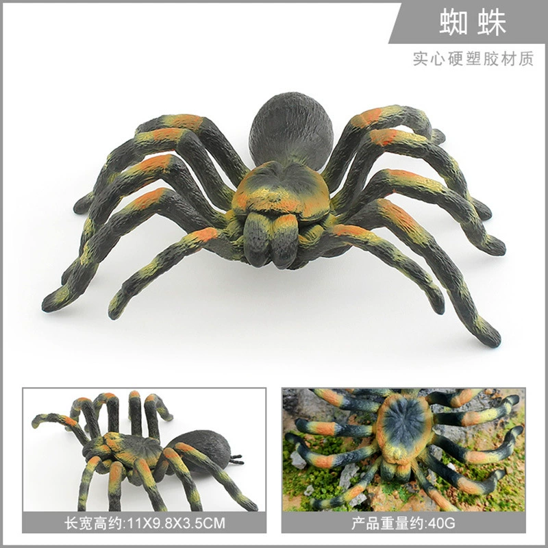 Cross -border hot selling simulation wild insect animal spider model gray -blue poison spider big spider spider tideline static ornaments