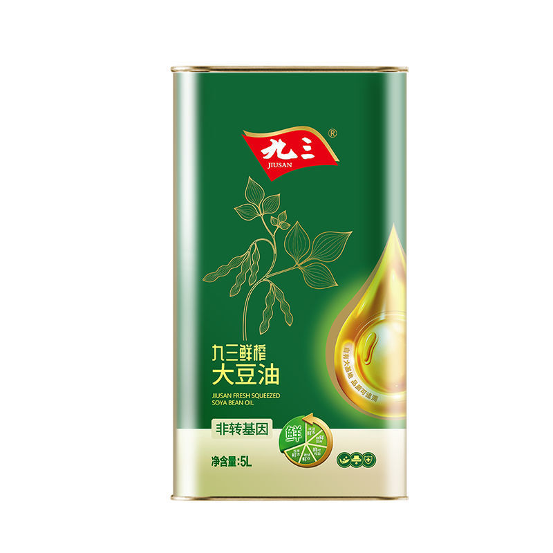 九三 非转基因 食用油 压榨工艺 鲜榨大豆油5L  工厂直发