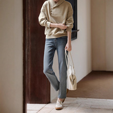 2025年秋季今年流行肌理感休闲外套优雅国风气质翻领卫衣女