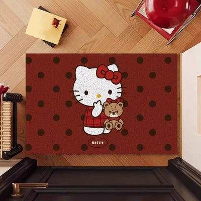 Avtomobil döşəmə paspasları — Clean Entrance Door Mat - berry-bear-hug-4060cm-silk-circle
