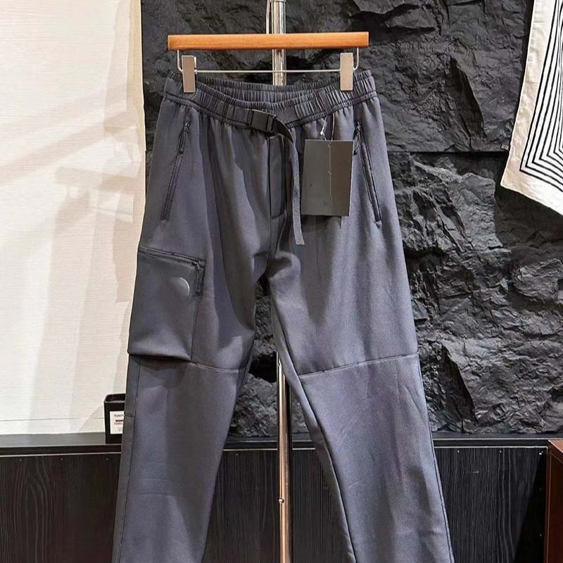 Outdoor leisure sports trousers windproof belt fleece-lined soft shell pants winter lovers north face a hair 23352