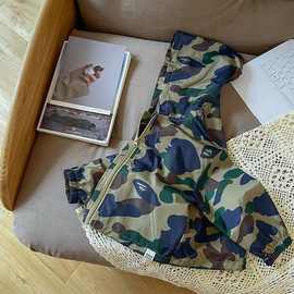 男童冲锋衣2025秋季新款儿童外套中小童韩版迷彩连帽帅气上衣