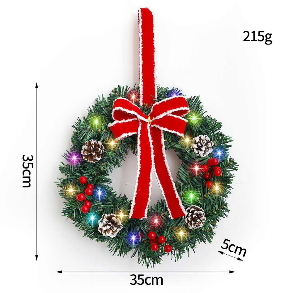 Navidad guirnaldas decoración de frutas rojas 30 / 40 / 50 / 60 arco de pino decoración de Navidad decoración de fiestas