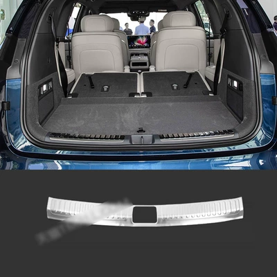 Trunk Rear Guard Plate, Tailgate, Dekorativ pedal başlıqları - trunk-inside-1-piece-of-inner-rear-guard-stainless-steel-silver-titanium-brushed-applicable-to-2026-wuling-huajing-s