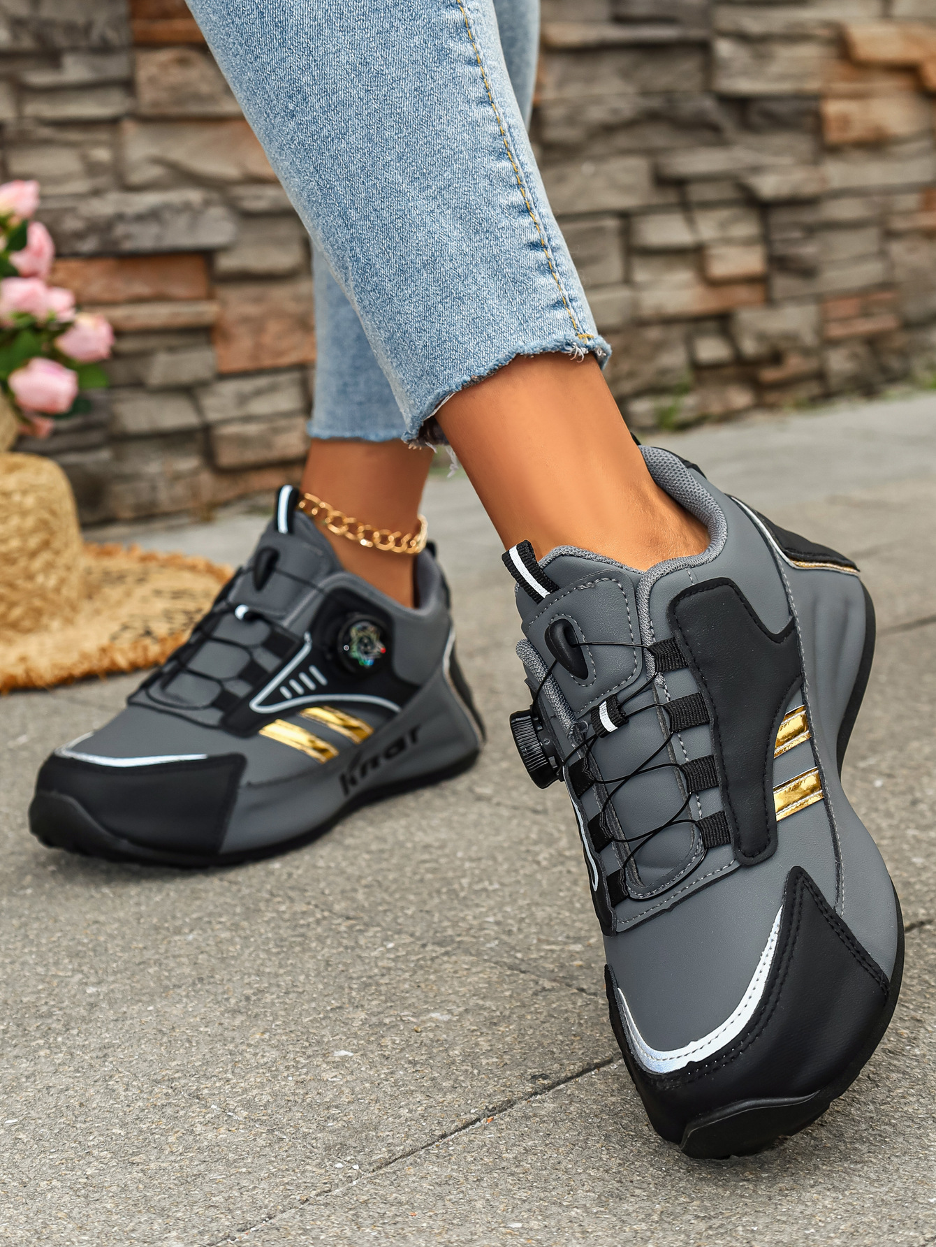 Plu-ize Women' Neaker, Fahionable Caual Low-top Outdoor Kateboard Hoe_vogvips.com