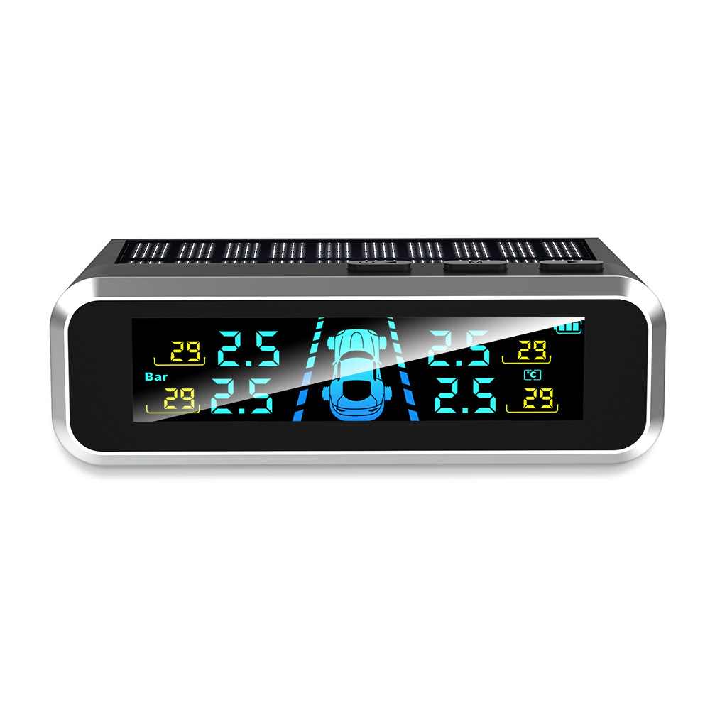 Tire Pressure Monitor Solar-Powered External Sensor High-Precision Car Tire Pressure Monitor Tire Pressure Sensor