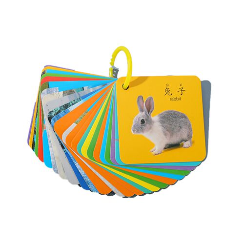 Children's early education cards, educational learning cards, baby enlightenment cognitive cards, animal cards, toddler facial features and number cards