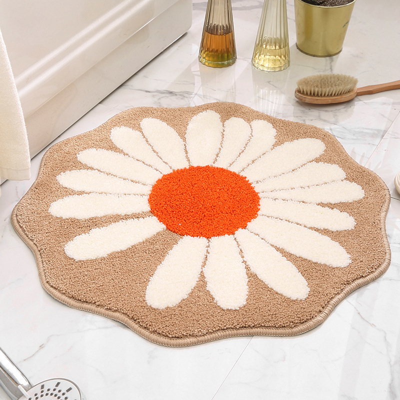 Transfronterizo moderno flocado Estilo Casa puerta casa dormitorio baño puerta absorbente antideslizante estera pie