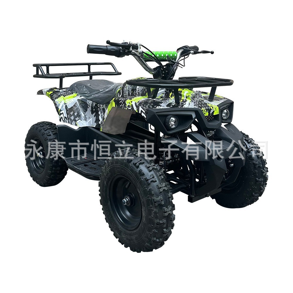 Pequeño dios de guerra a prueba de choques motocicleta eléctrica de cuatro ruedas motocicleta todo terreno motocicleta ATV500w vehículo de playa de montaña