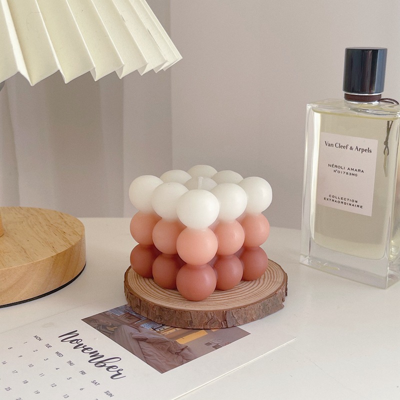 ins geometría gradiente cubo de balmón Rubik decoración de escritorio decoración interior perfumes duraderos props de fotografía