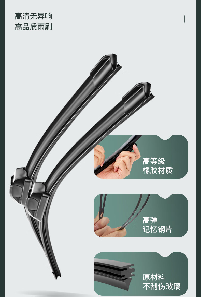 Suitable for the 23/24/25 Models of the Pontiac Gto Silent Wiper Blades and Rubber Strips for the Pontiac Gto Boneless Wipers