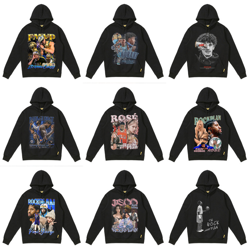 Rock Plan Hoodie American Star James Curry Ross Owen Kobe Bryant Street Heavy New Male
