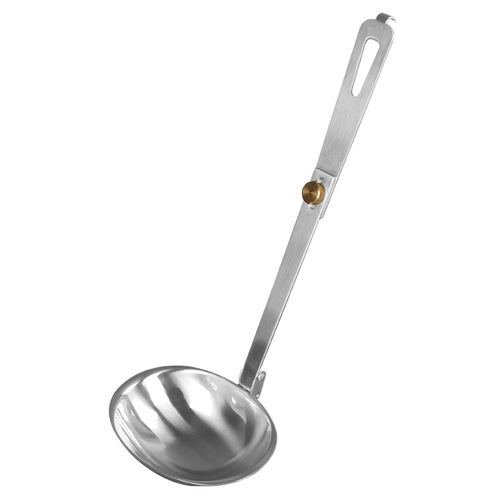 Outdoor stainless steel foldable spoon long handle picnic cookware picnic travel tableware portable kitchen utensils