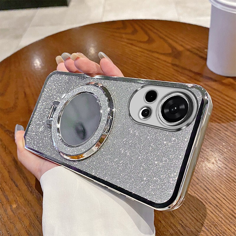 For Huawei Nova13 Phone Case 10Pro New Magnetic Makeup Mirror Bracket Wireless Charging N0Va11 Men