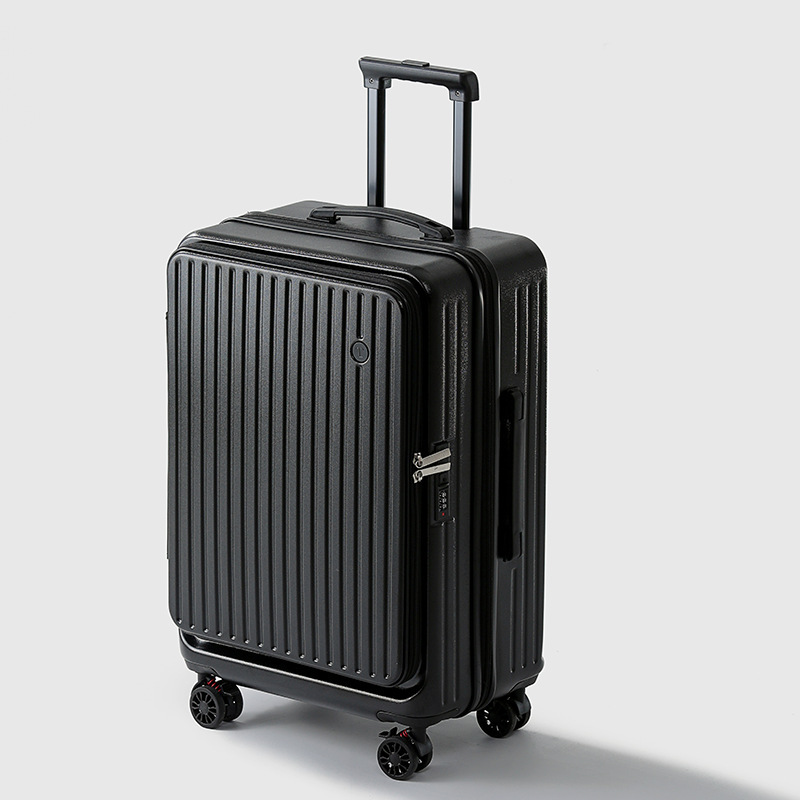 New Side Opening Luggage Large Capacity Expandable Carry On Quiet Travel Suitcase For Men And Women 1/9 Opening_voghion.com