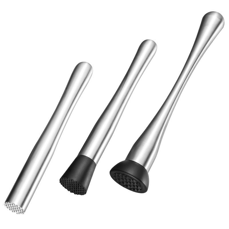 Trituradora de hielo de acero inoxidable palo de hielo batiendo a mano limón té herramienta trituradora de hielo jugo bar coctelera 304