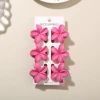 #14 Rose Red [6-piece set with card] 4cm plumeria style