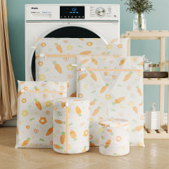 New Thickened Fine Mesh Printed Laundry Bag, Household Machine Washable Laundry Bag, Underwear Bra Anti-Deformation Laundry Bag