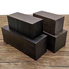 東非烏木紫光檀彫刻のハンドルの印鑑の木の彫刻は取っ手の材料を並べます。