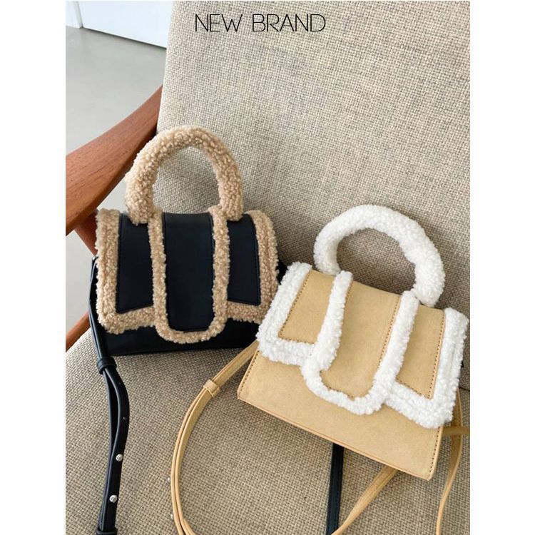 Ladies Rhomboid Plush Bag