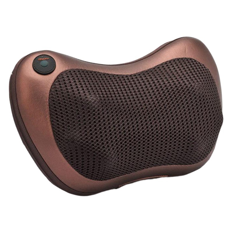 Masajeador cervical transfronterizo, masajeador de cintura, masajeador de hombros y cuello para uso en coche y hogar, almohada de masaje eléctrica multifuncional con 8 cabezales de calor.