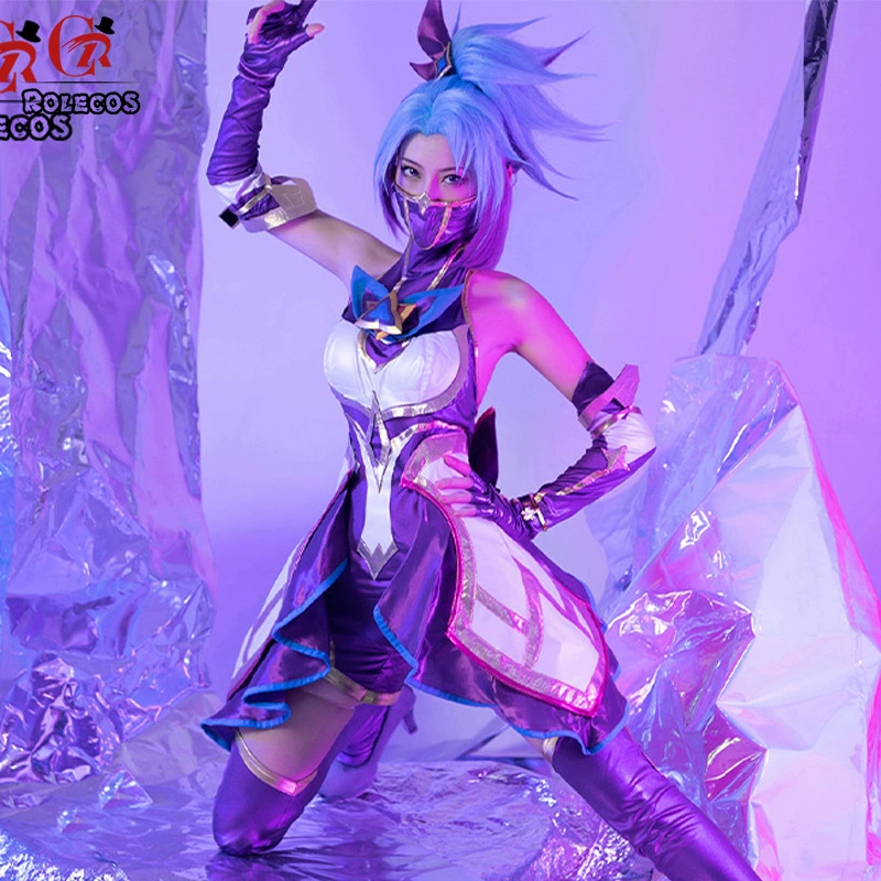 League of Legends (LOL) Star Guardian Акали, косплей-костюм Kasabalinni, комплект