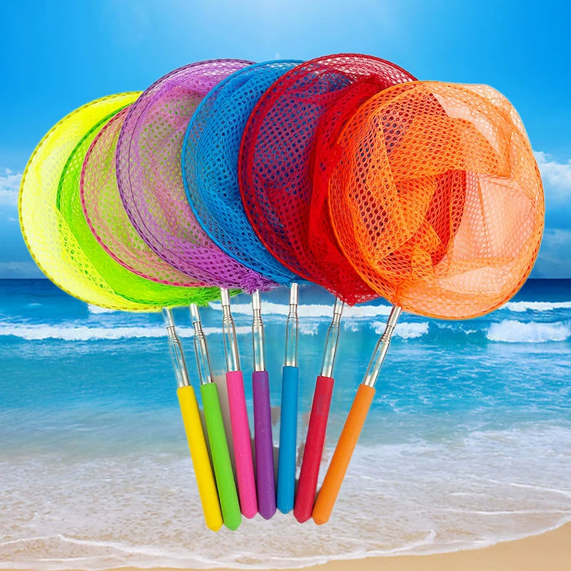 Телескопическая рыболовная сеть из нержавеющей стали Сеть для бабочек Сеть для стрекоз Детская игрушка Рыболовная сеть Сумка для насекомых Уличные игрушки