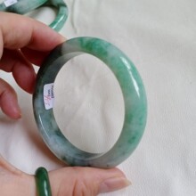 御鑫品牌A货翡翠童镯黄翡花儿童手镯兰花翠小孩子玉镯地摊货源女