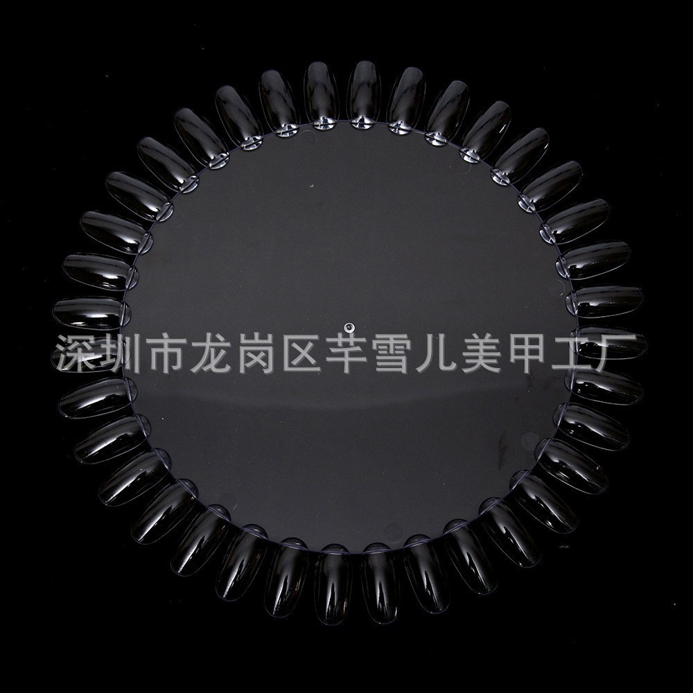 Herramientas de uñas transfronterizas 50 piezas de esmalte de uñas muestra de pegamento de esmalte de uñas, tarjeta de color trapezoidal puntiaguda de cabeza plana, pieza de práctica de uñas