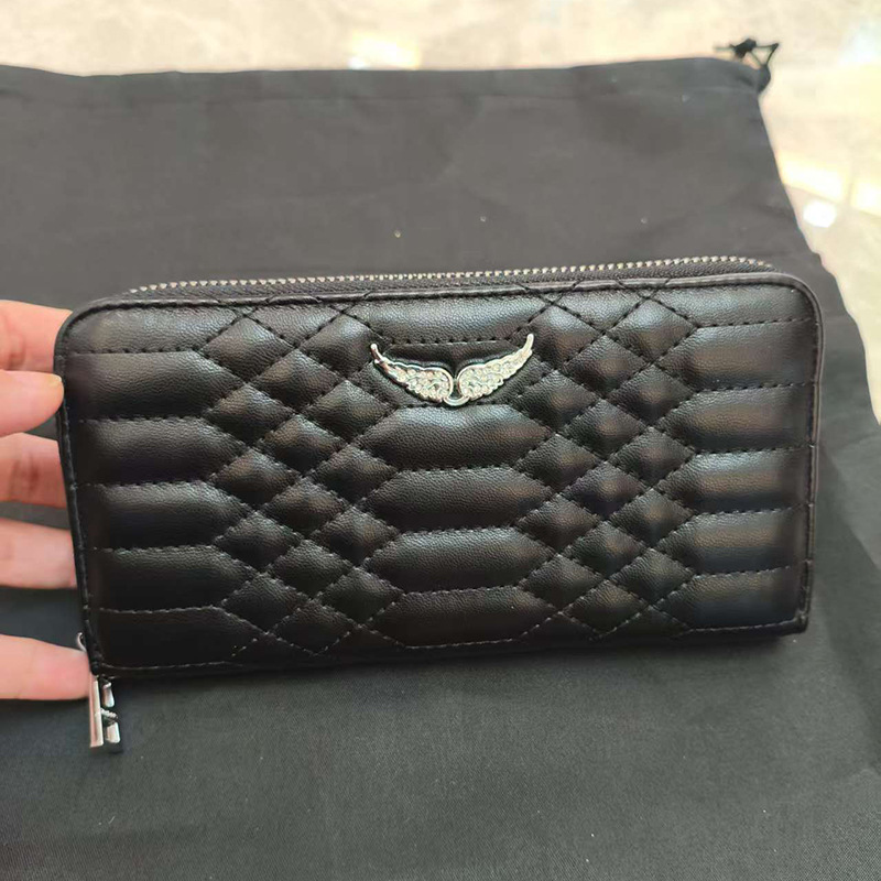 ZV bolsos de mujer de diamantes en caliente transfronterizos bolsos de cadena metálica bolsos tarjetas de cartera bolsos de mano largos bolsos de cambio monedero integrado